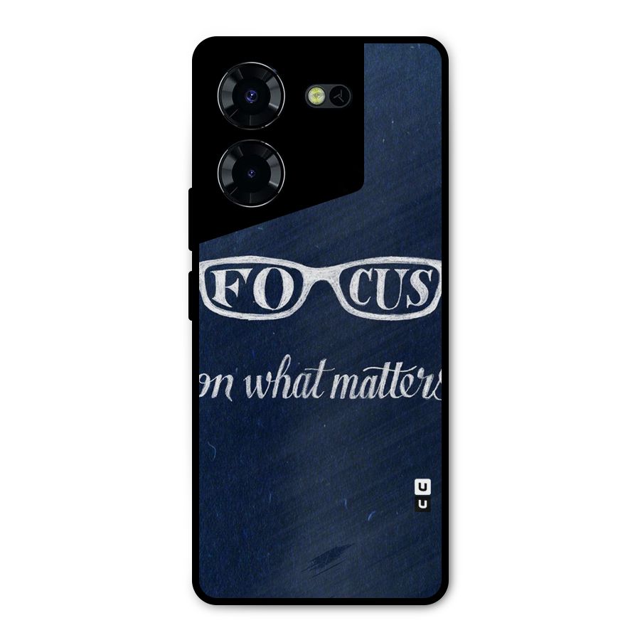 Focus Matters Metal Back Case for Tecno Pova 5 Pro 5G