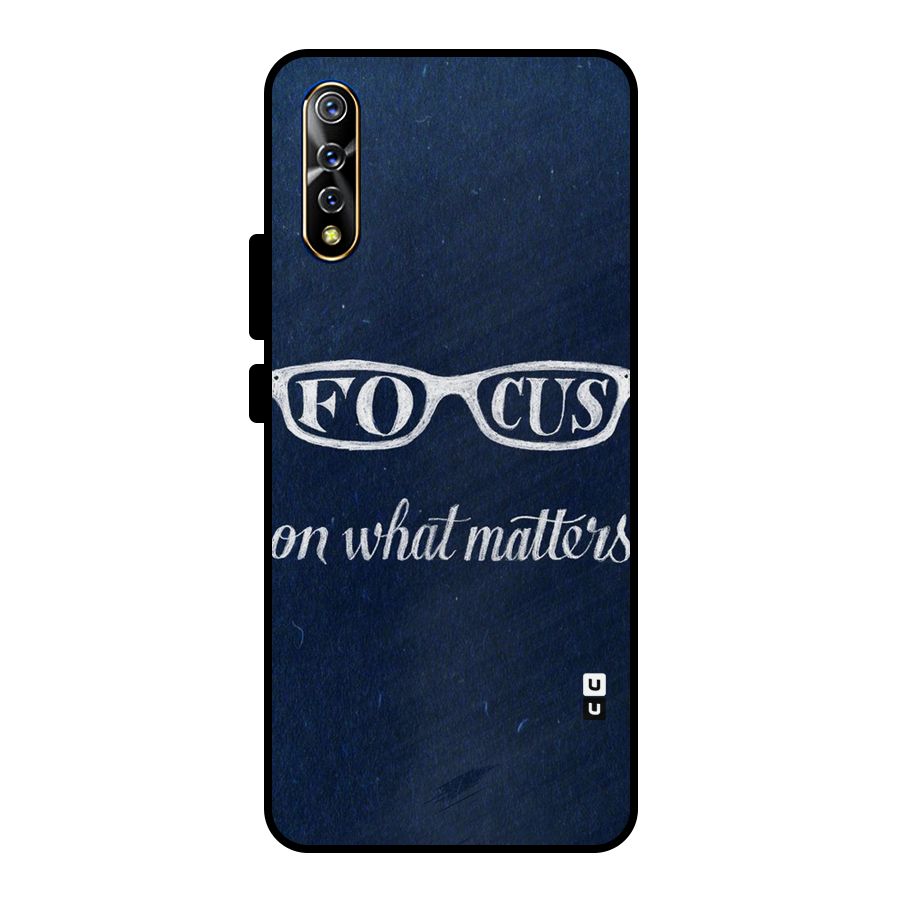 Focus Matters Metal Back Case for Vivo S1