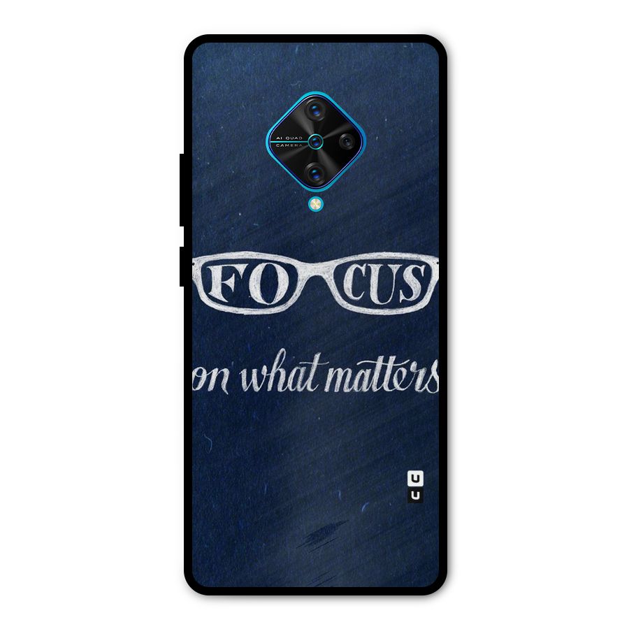 Focus Matters Metal Back Case for Vivo S1 Pro