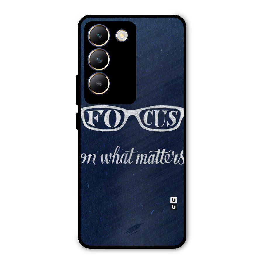 Focus Matters Metal Back Case for Vivo T3 5G