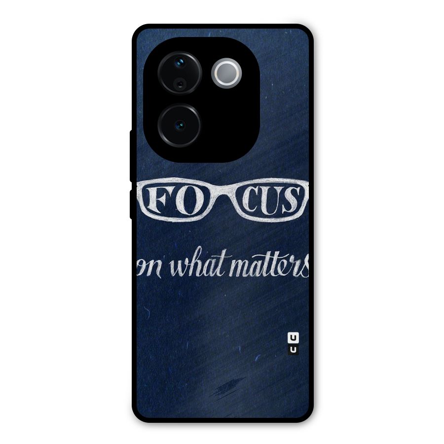 Focus Matters Metal Back Case for Vivo T3 Pro