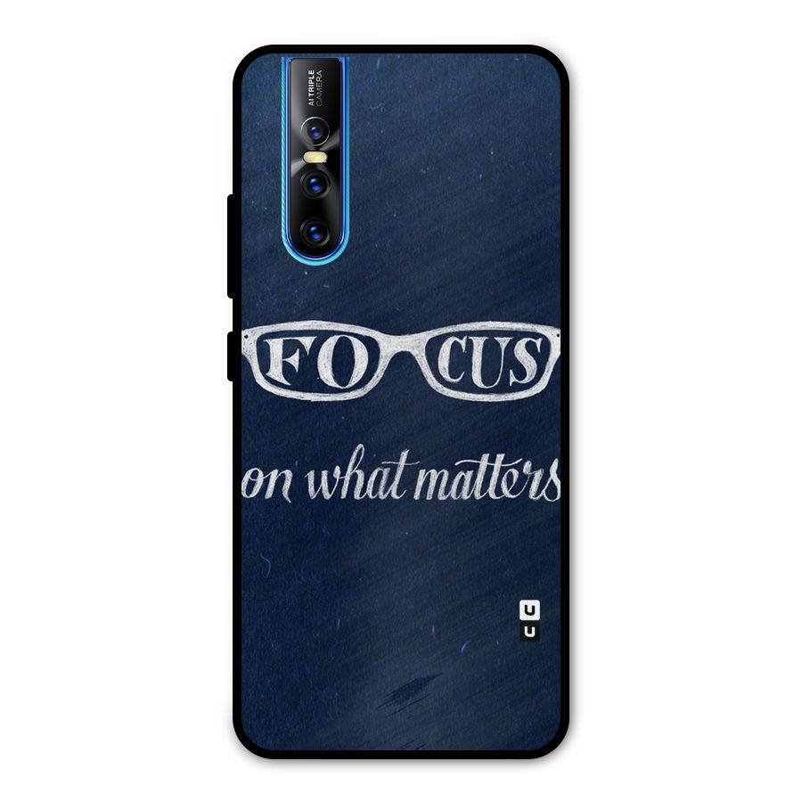 Focus Matters Metal Back Case for Vivo V15 Pro