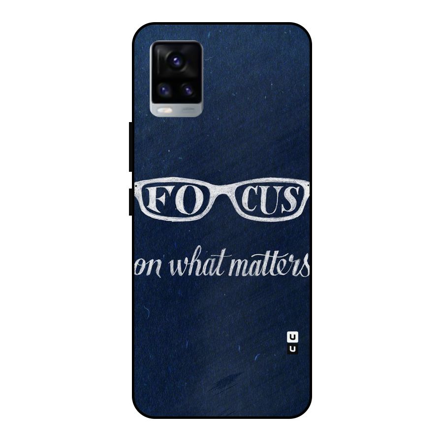 Focus Matters Metal Back Case for Vivo V20 2021
