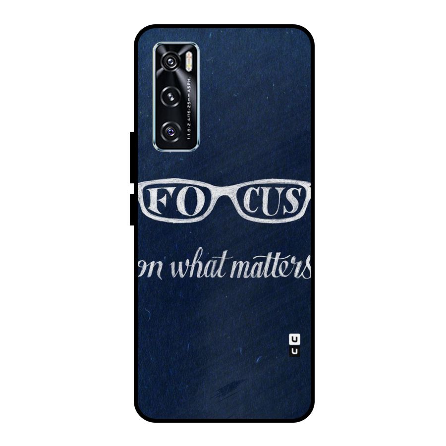 Focus Matters Metal Back Case for Vivo V20 SE