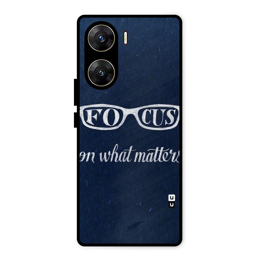 Focus Matters Metal Back Case for Vivo V29e