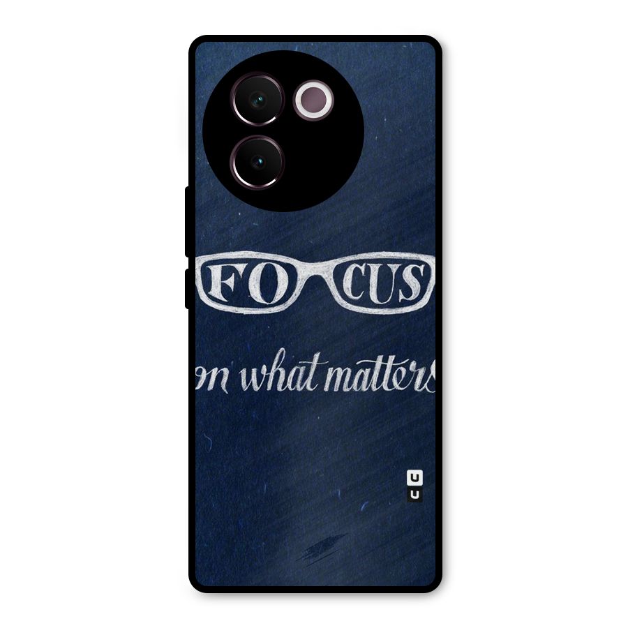 Focus Matters Metal Back Case for Vivo V30e