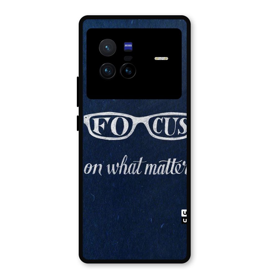 Focus Matters Metal Back Case for Vivo X80