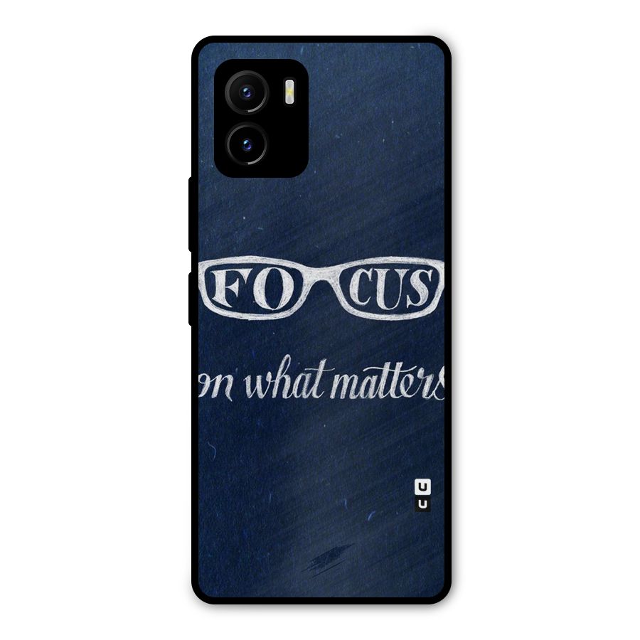 Focus Matters Metal Back Case for Vivo Y15s