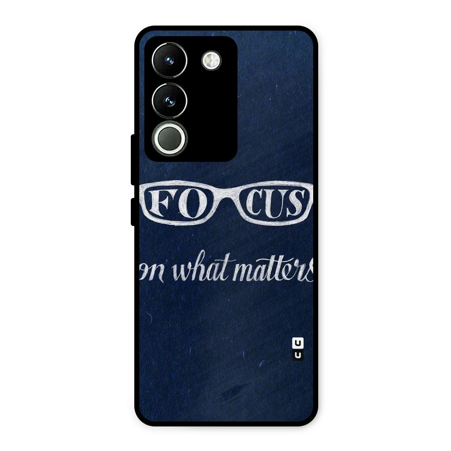 Focus Matters Metal Back Case for Vivo Y200