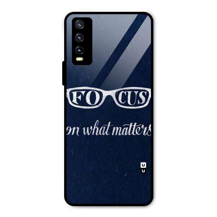 Focus Matters Metal Back Case for Vivo Y20 2021