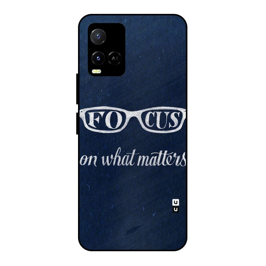 Focus Matters Metal Back Case for Vivo Y21A