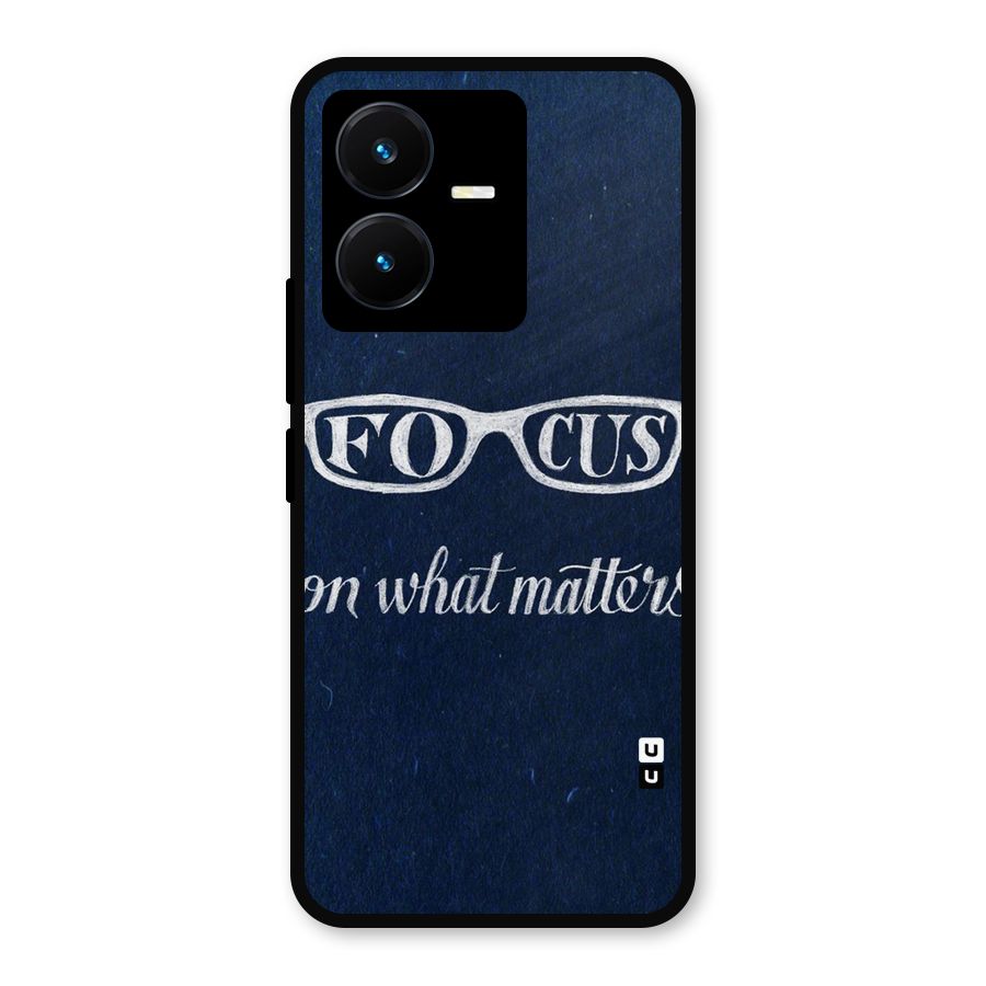 Focus Matters Metal Back Case for Vivo Y22