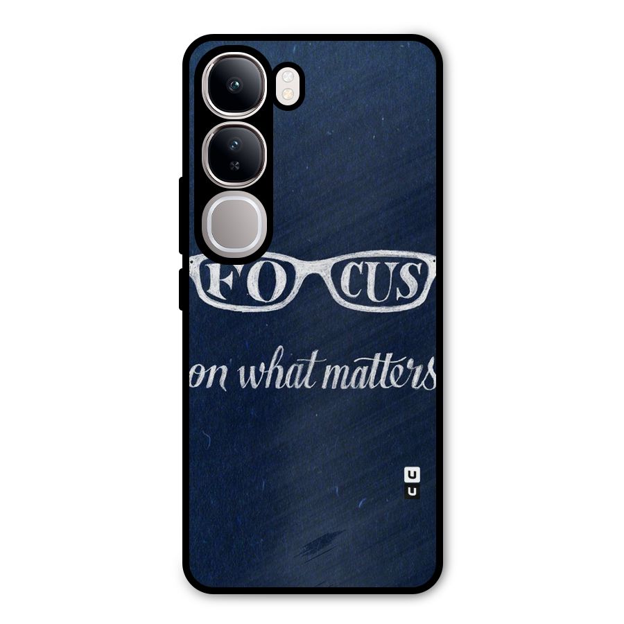 Focus Matters Metal Back Case for Vivo Y300
