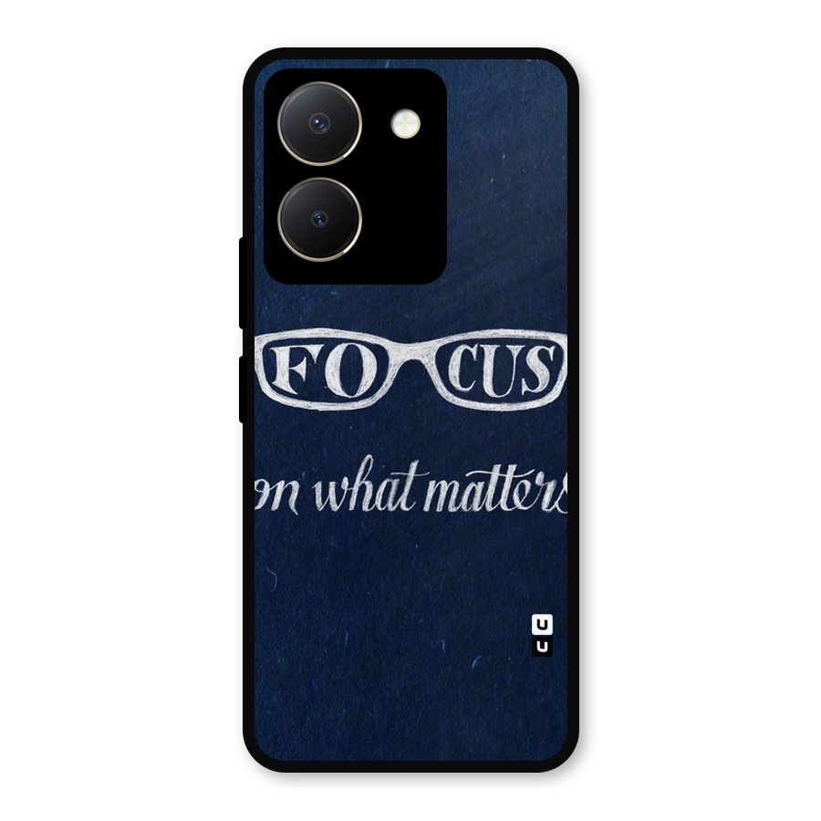 Focus Matters Metal Back Case for Vivo Y36
