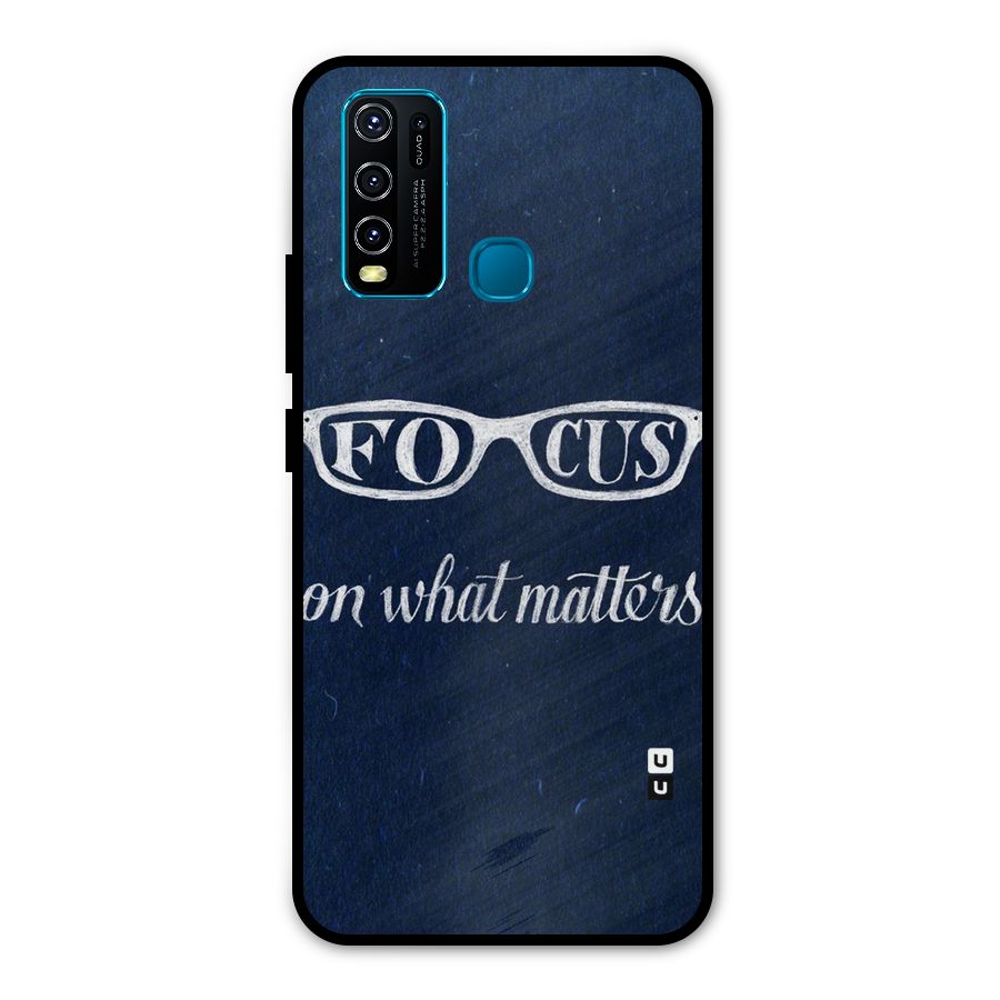 Focus Matters Metal Back Case for Vivo Y50