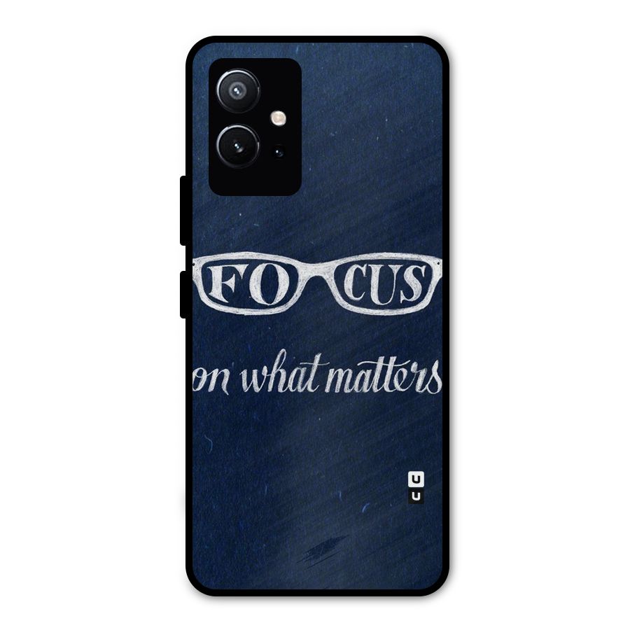 Focus Matters Metal Back Case for Vivo Y75 5G