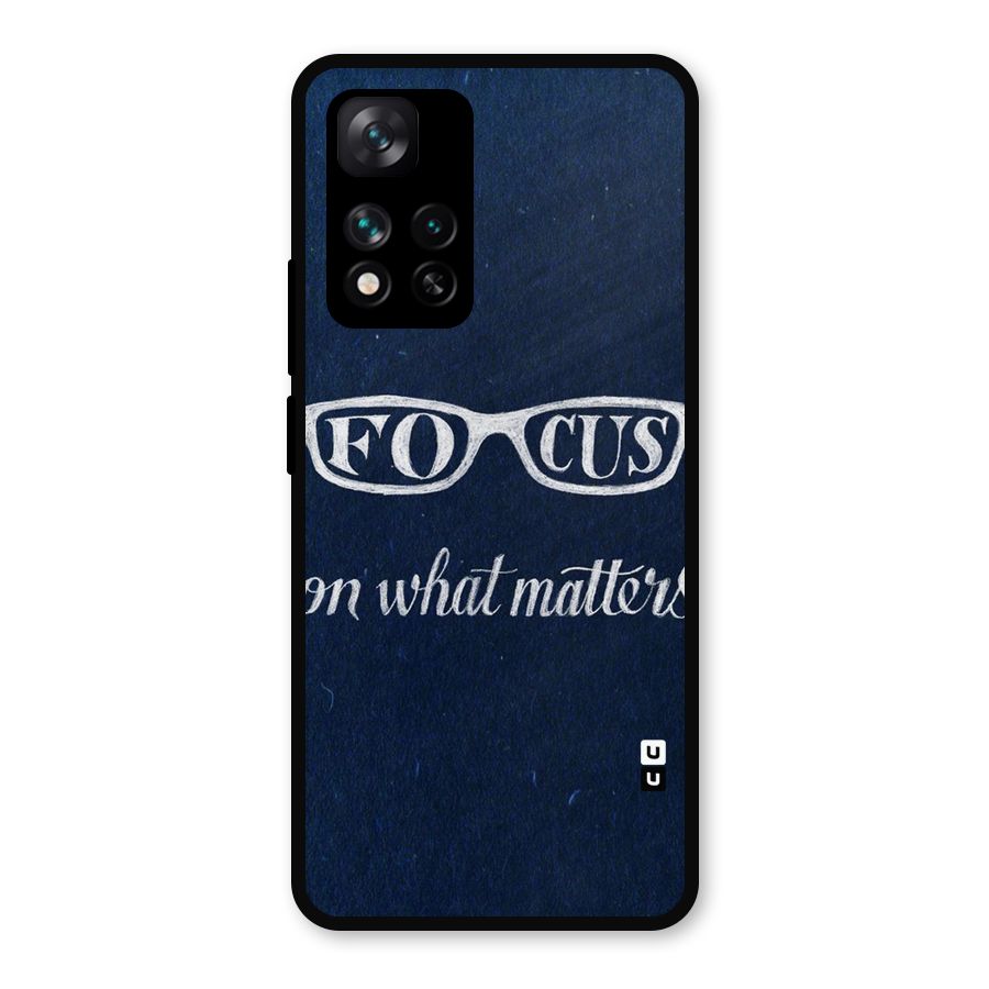 Focus Matters Metal Back Case for Xiaomi 11i Hypercharge 5G