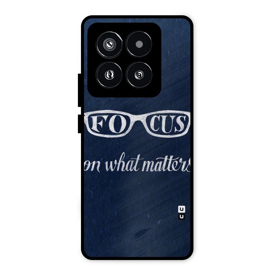 Focus Matters Metal Back Case for Xiaomi 14 Pro