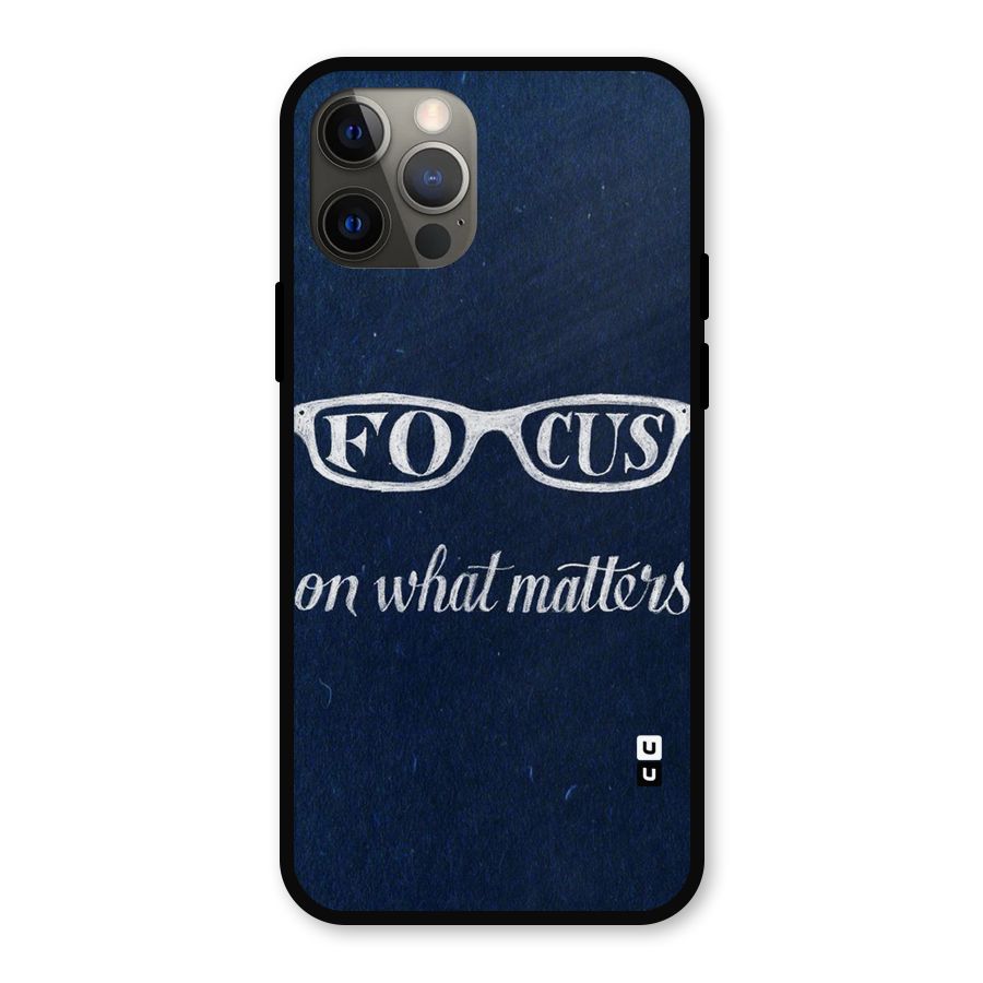 Focus Matters Metal Back Case for iPhone 12 Pro