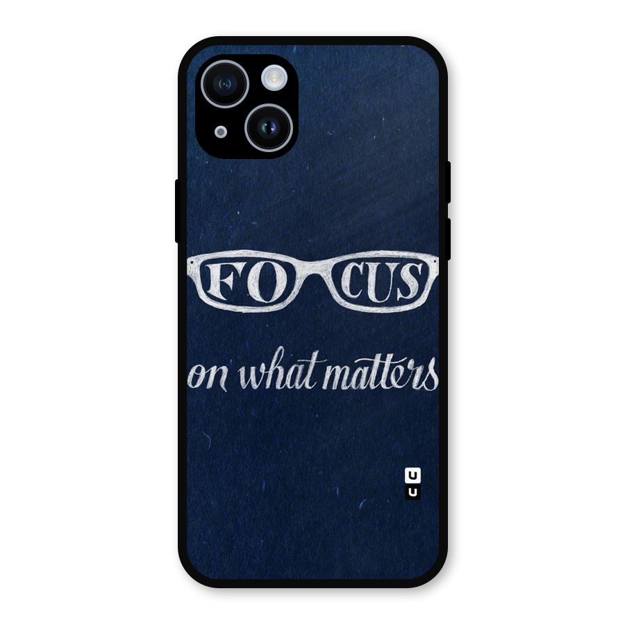 Focus Matters Metal Back Case for iPhone 14