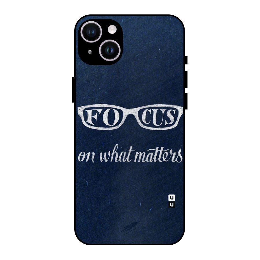 Focus Matters Metal Back Case for iPhone 14 Plus