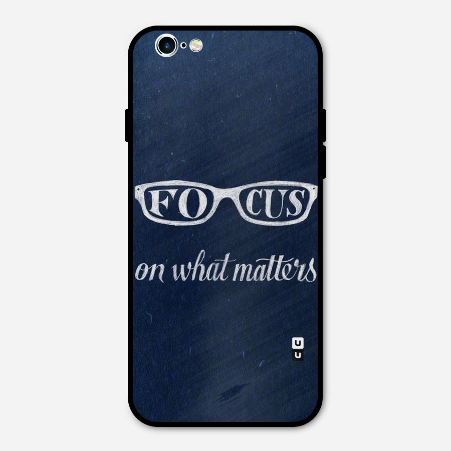 Focus Matters Metal Back Case for iPhone 6 6s