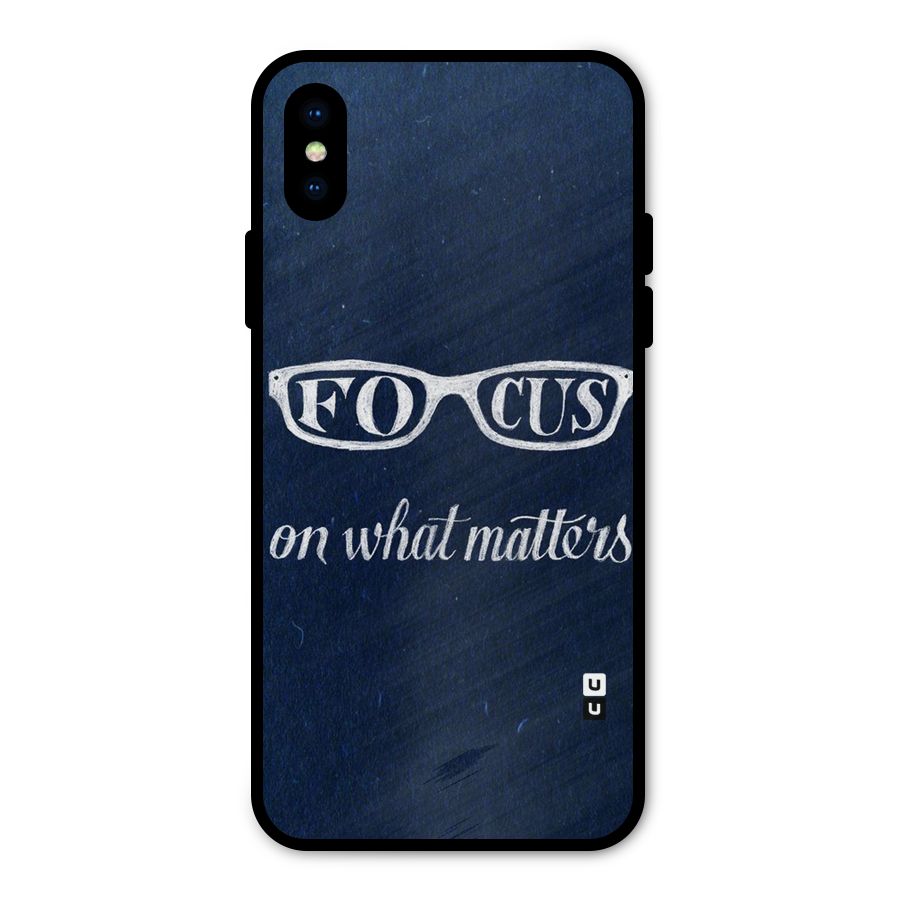 Focus Matters Metal Back Case for iPhone X