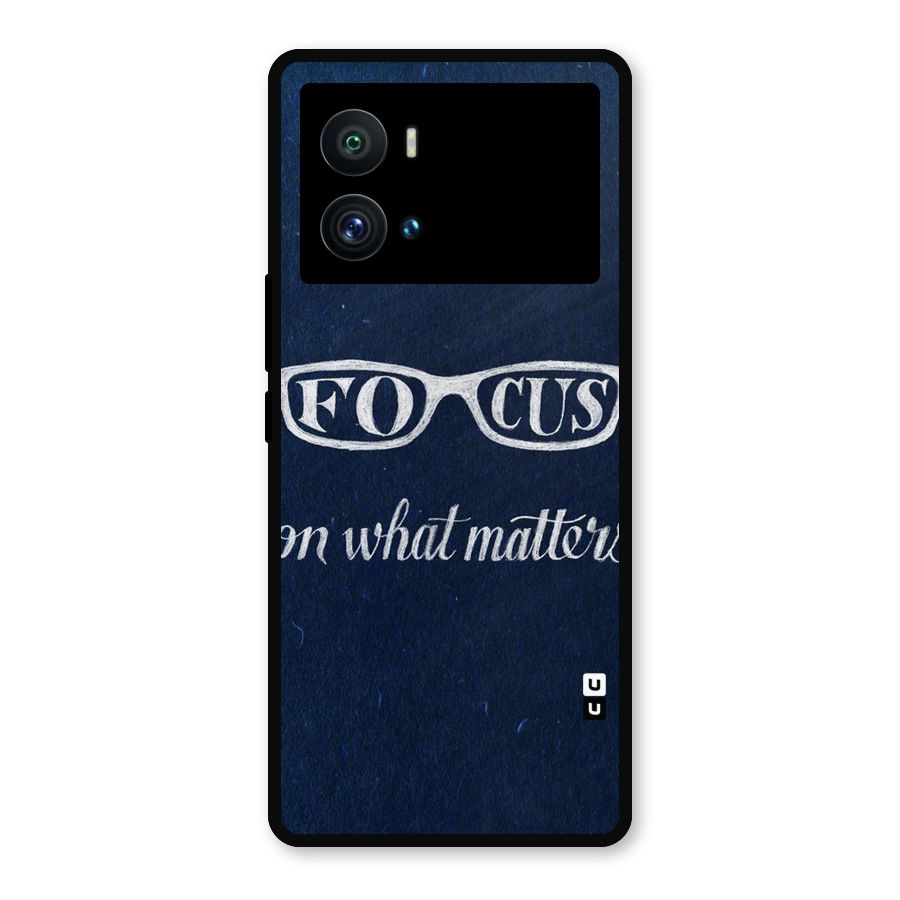Focus Matters Metal Back Case for iQOO 9 Pro