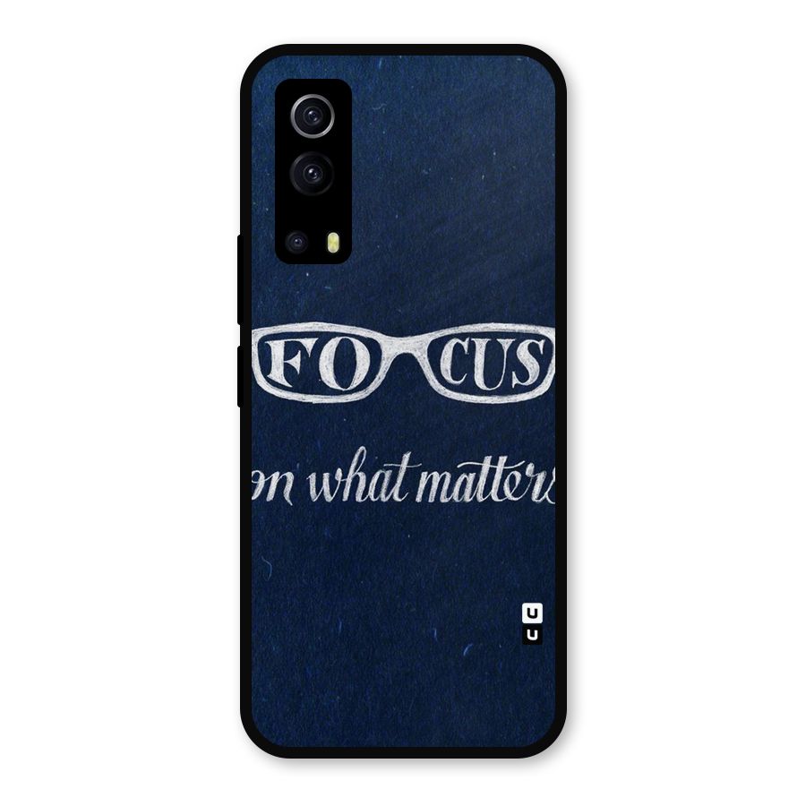 Focus Matters Metal Back Case for iQOO Z3