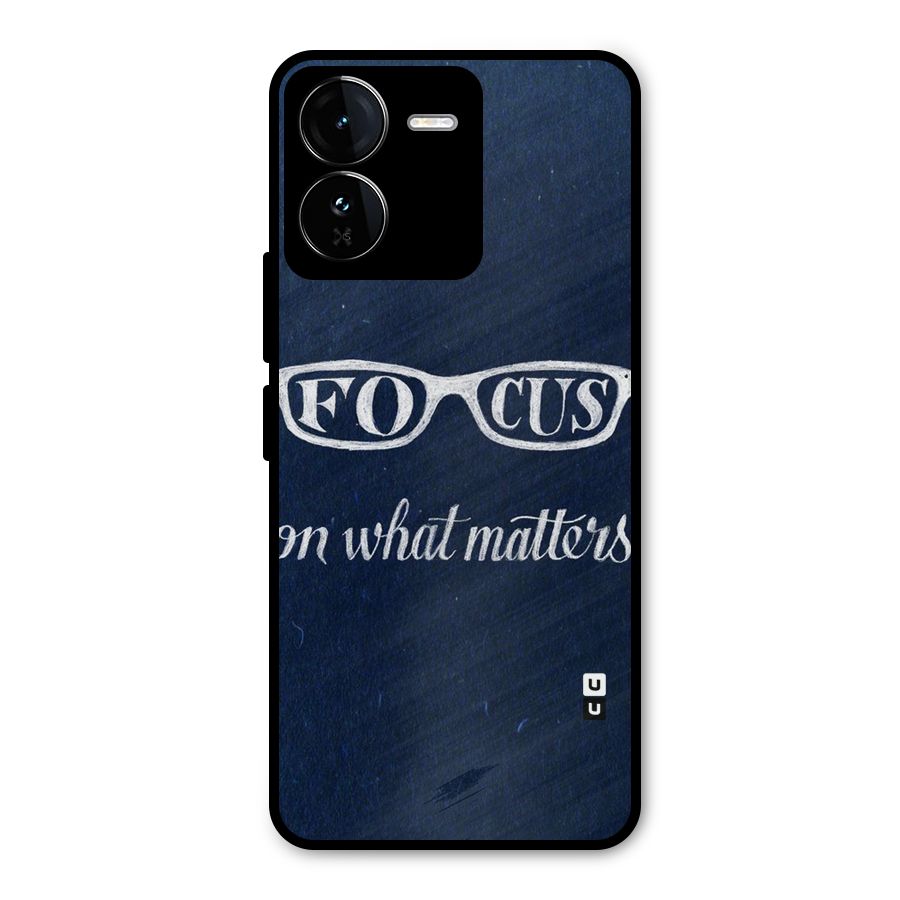 Focus Matters Metal Back Case for iQOO Z9