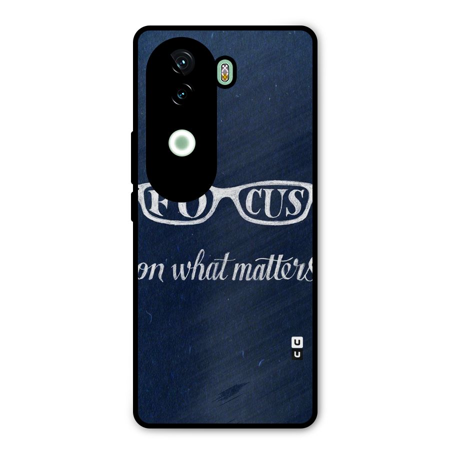 Focus Matters Metal Back Case for iQOO Z9s