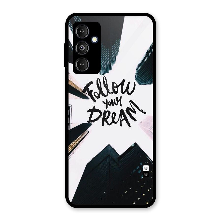 Follow Dream Glass Back Case for Galaxy M14 5G