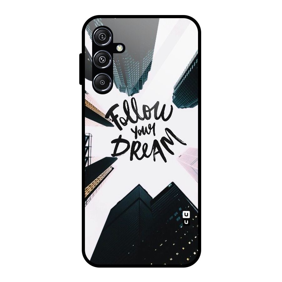 Follow Dream Glass Back Case for Galaxy M34 5G