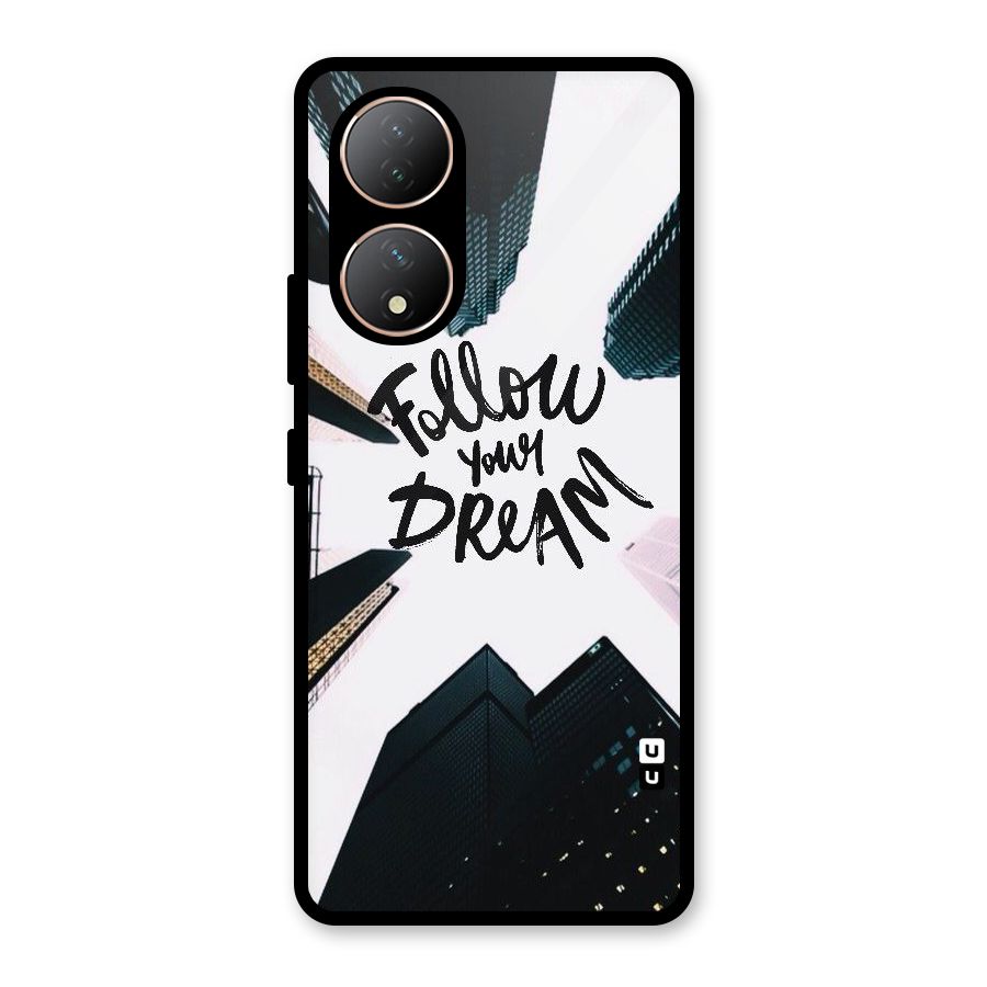 Follow Dream Glass Back Case for Vivo Y100A