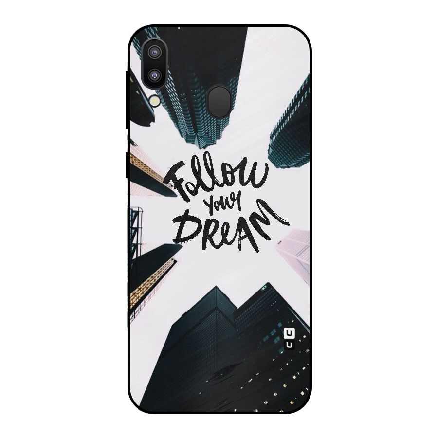 Follow Dream Metal Back Case for Galaxy M20