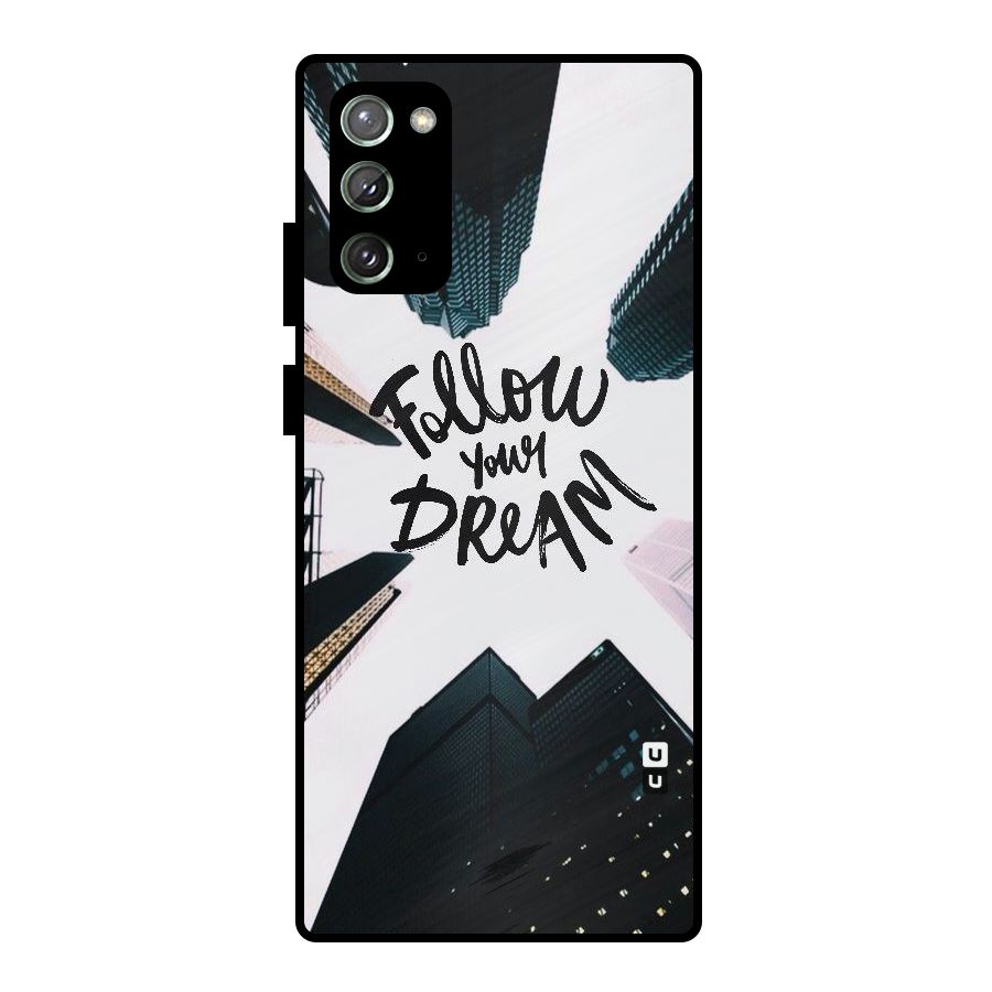 Follow Dream Metal Back Case for Galaxy Note 20