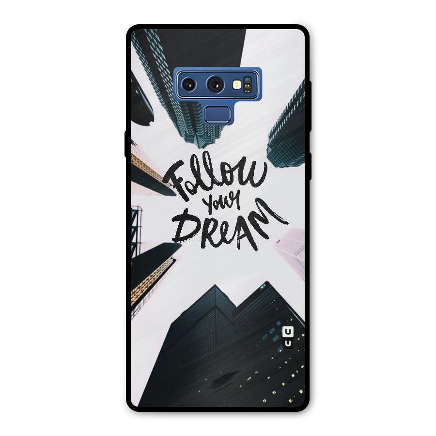 Follow Dream Metal Back Case for Galaxy Note 9