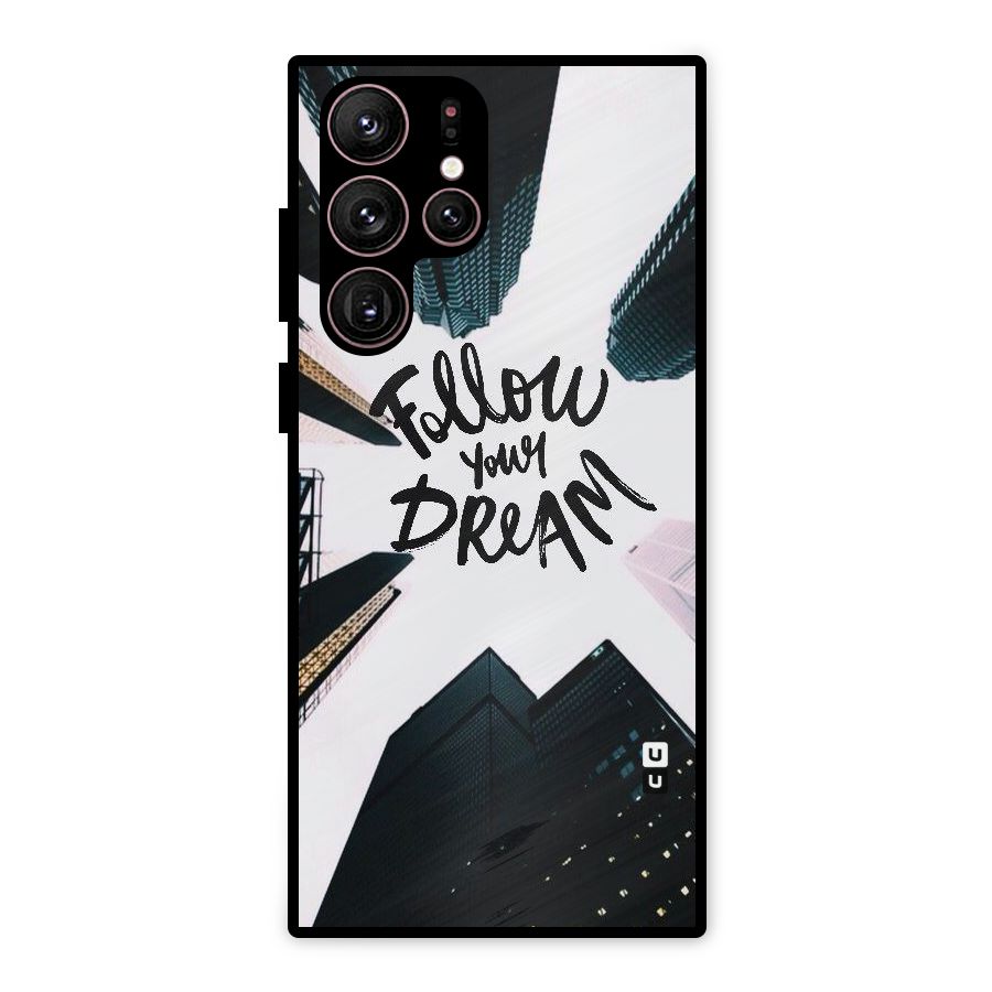 Follow Dream Metal Back Case for Galaxy S22 Ultra 5G