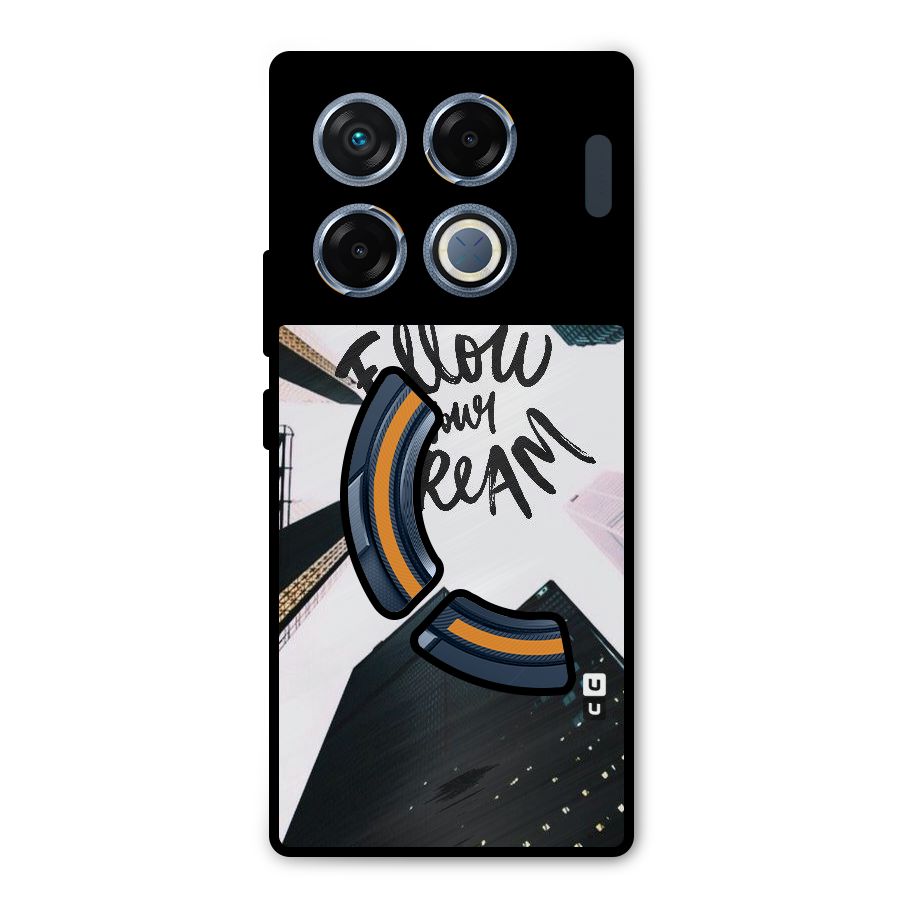Follow Dream Metal Back Case for Infinix GT 20 Pro
