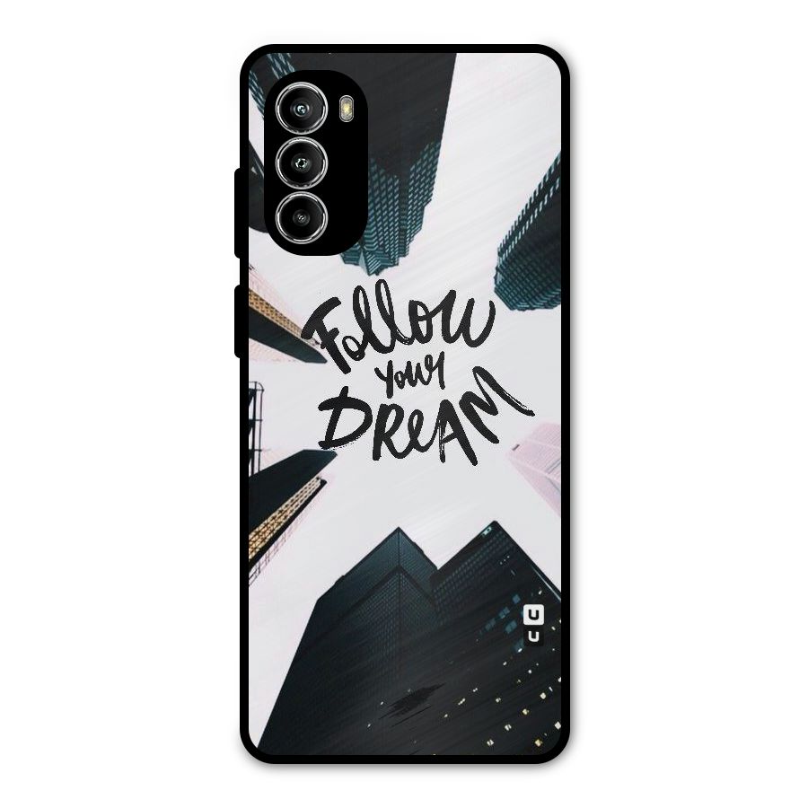 Follow Dream Metal Back Case for Moto G82