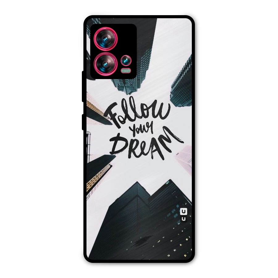 Follow Dream Metal Back Case for Motorola Edge 30 Fusion