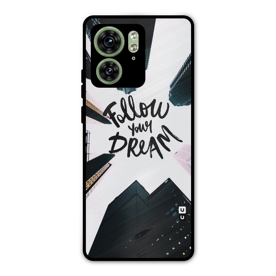 Follow Dream Metal Back Case for Motorola Edge 40 5G