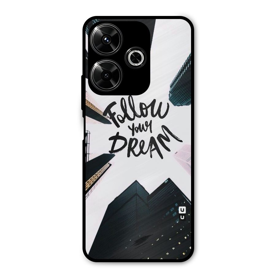 Follow Dream Metal Back Case for Poco M6 Plus