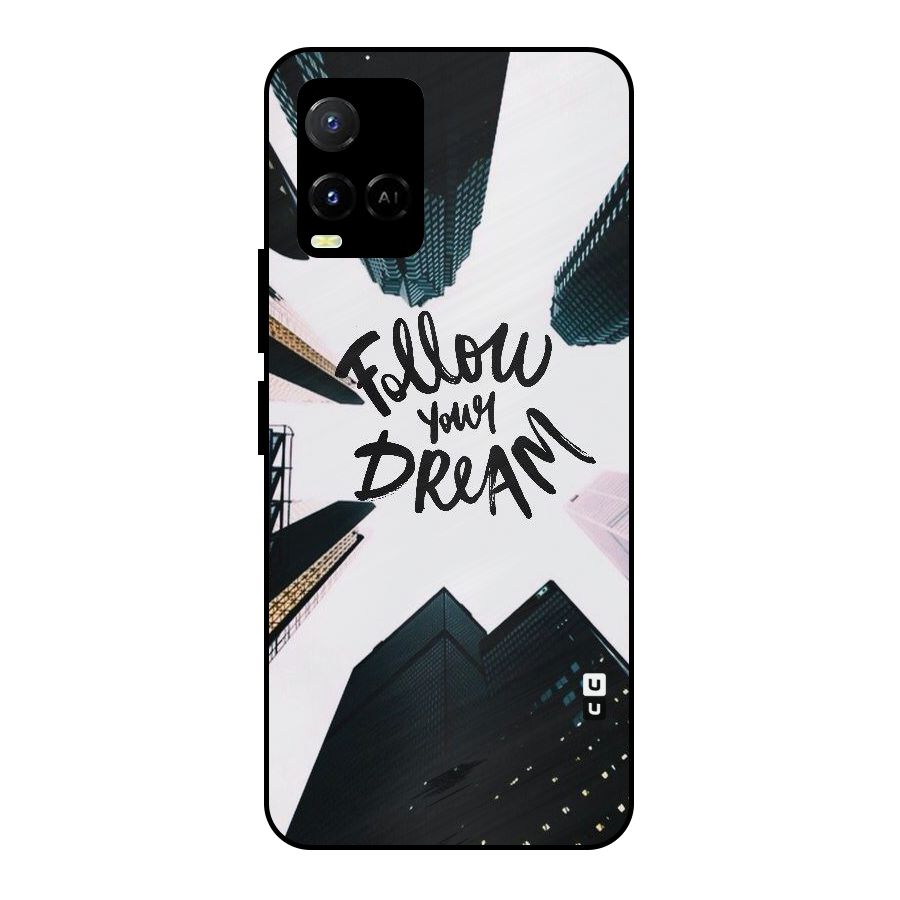 Follow Dream Metal Back Case for Vivo Y21G