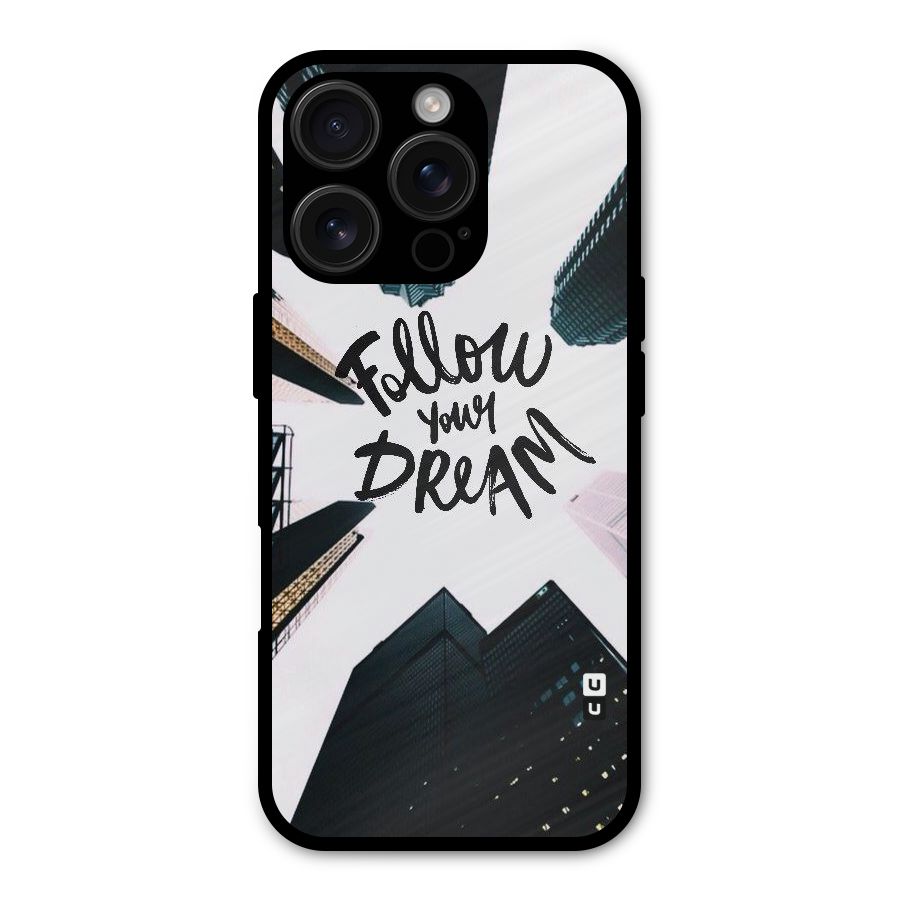 Follow Dream Metal Back Case for iPhone 16 Pro