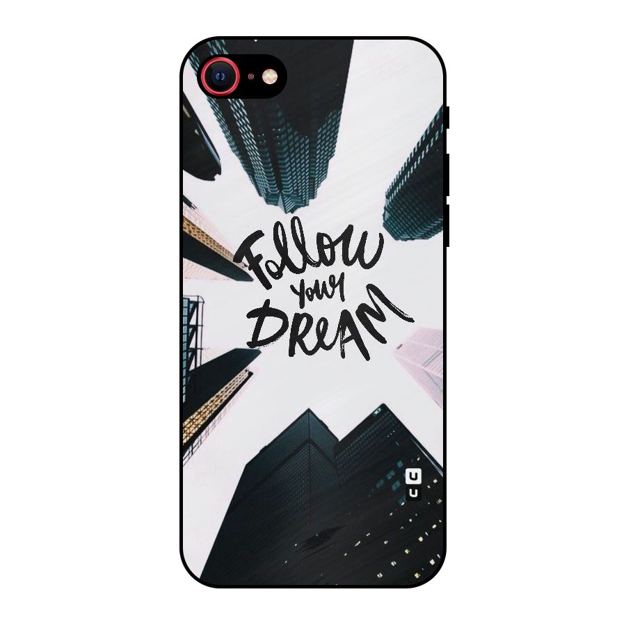 Follow Dream Metal Back Case for iPhone SE 2020