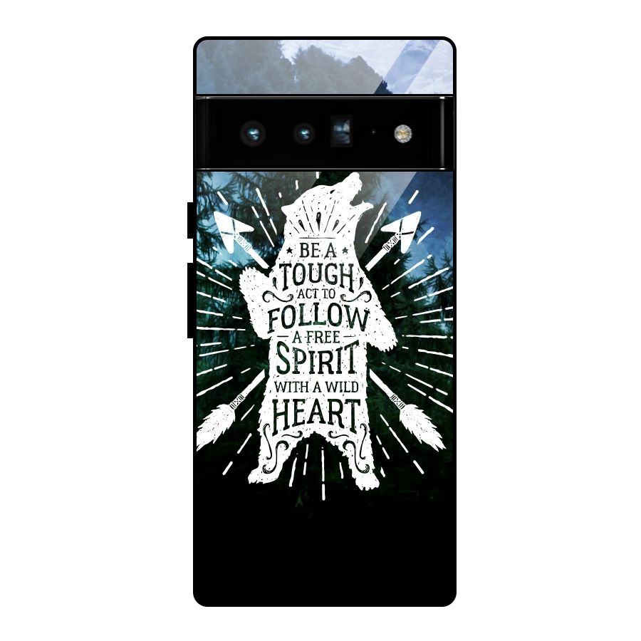 Follow Spirit Heart Glass Back Case for Google Pixel 6 Pro