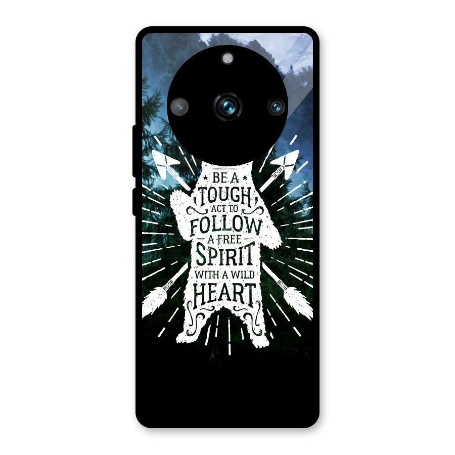 Follow Spirit Heart Glass Back Case for Realme 11 Pro Plus
