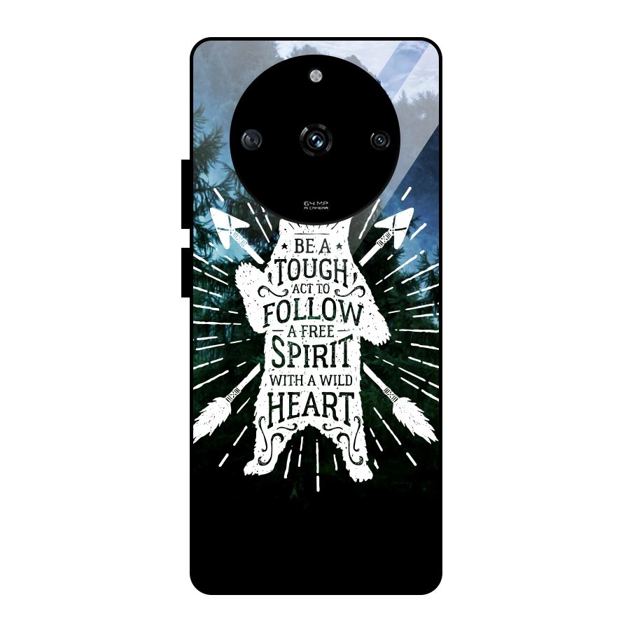 Follow Spirit Heart Glass Back Case for Realme Narzo 60 5G