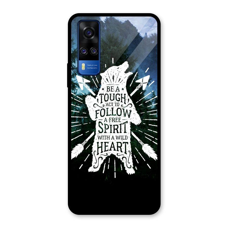Follow Spirit Heart Glass Back Case for Vivo Y31